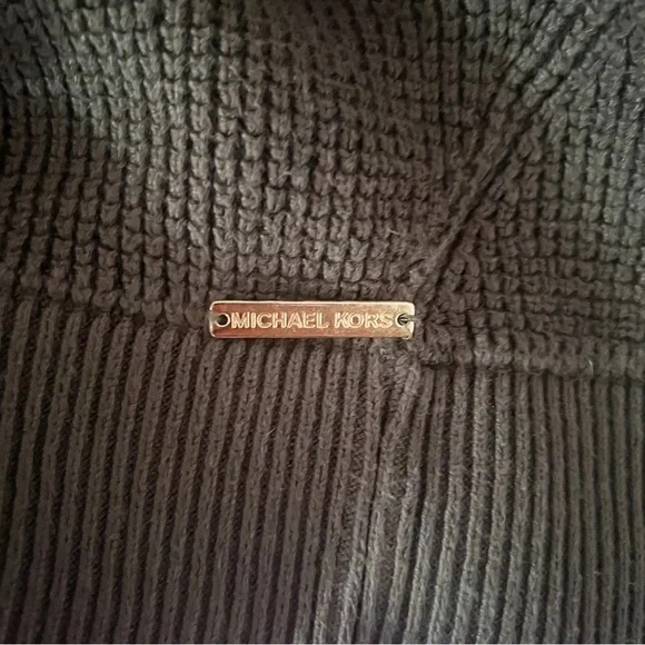 Michael Kors | Women’s Ribbed Pullover Hoodie | M - Picture 4 of 10